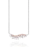 The Plume 18K Rose Gold Pendant Necklace With Diamonds