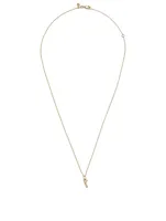 Tiny Pure 14K Yellow Gold Love Charm Necklace