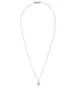 Tiny Pure 14K Yellow Gold Heart Charm Necklace