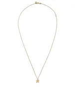 Tiny Pure 14K Yellow Gold Butterfly Charm Necklace