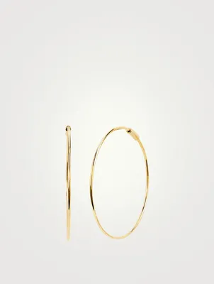 The Perfect 14K Gold Hoop Earrings