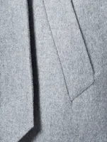 Blair Wool Double-Breasted Coat With Fur Collar