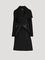 Nori 2-in-1 Wool Coat With Sash