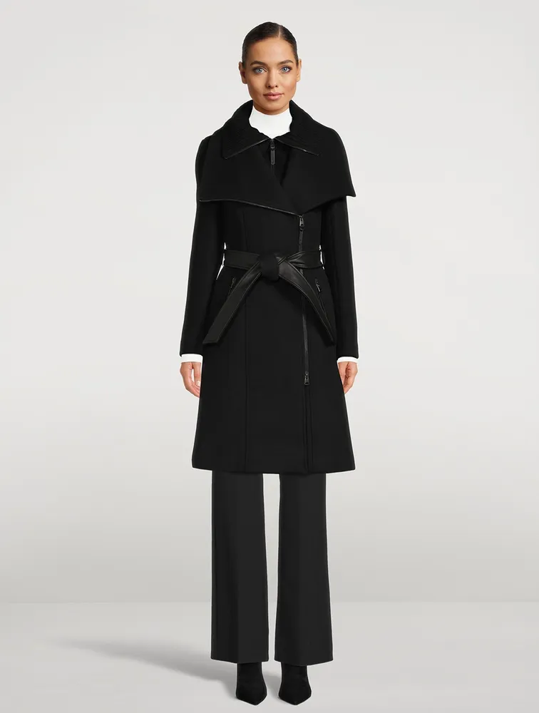 Nori 2-in-1 Wool Coat With Sash