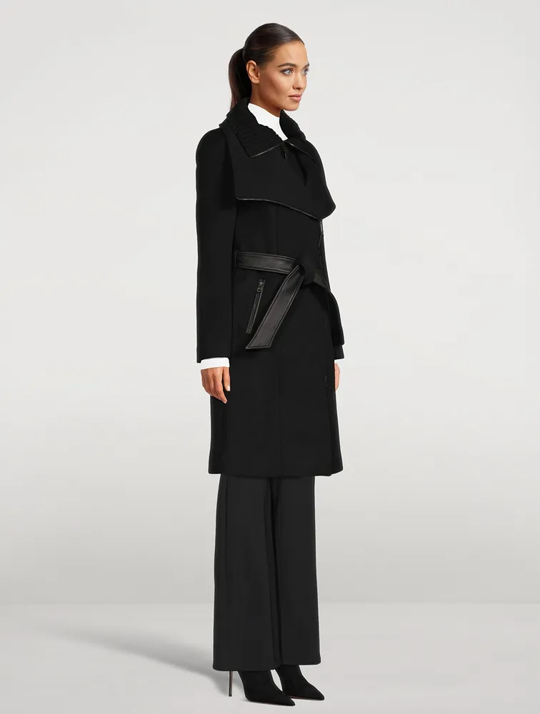 Nori 2-in-1 Wool Coat With Sash