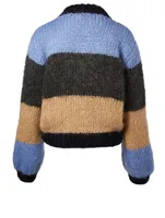 Julliard Wool And Mohair Striped Sweater