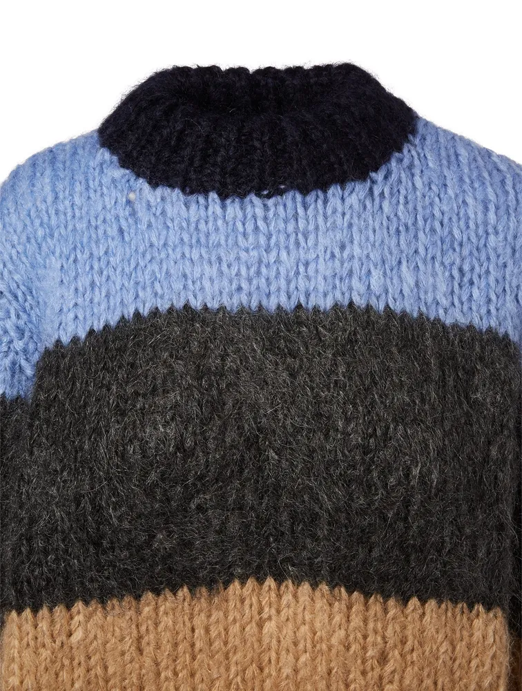 Julliard Wool And Mohair Striped Sweater
