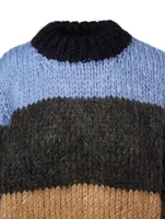 Julliard Wool And Mohair Striped Sweater