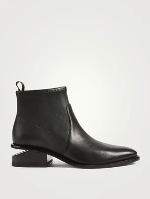 Kori Stretch Leather Ankle Boots