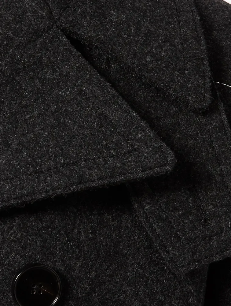 Wool Double-Breasted Field Jacket
