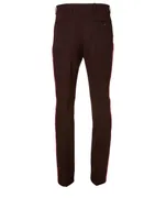 Wool Pants With Side Stripe