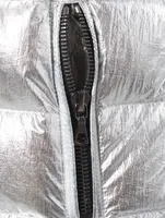 Reversible Down Puffer Coat With Fur