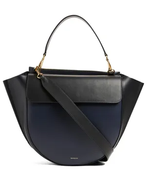 Hortensia Big Leather Colourblock Shoulder Bag