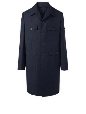 Wool Military Coat