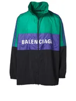 Nylon Colourblock Windbreaker Jacket