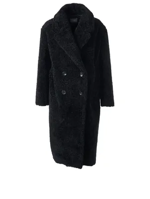 Double-Breasted Boucle Coat
