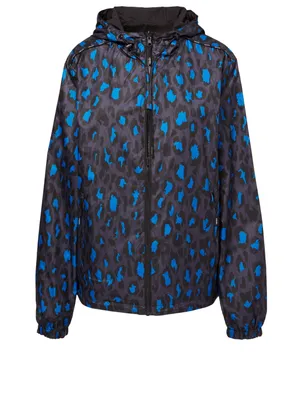 Reversible Windbreaker Leopard Print