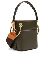 Mini Roy Leather Bucket Bag