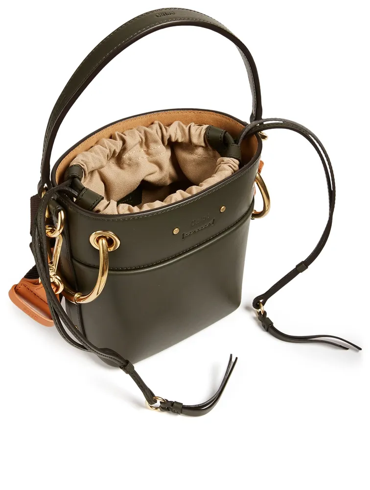 Mini Roy Leather Bucket Bag