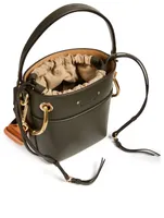 Mini Roy Leather Bucket Bag