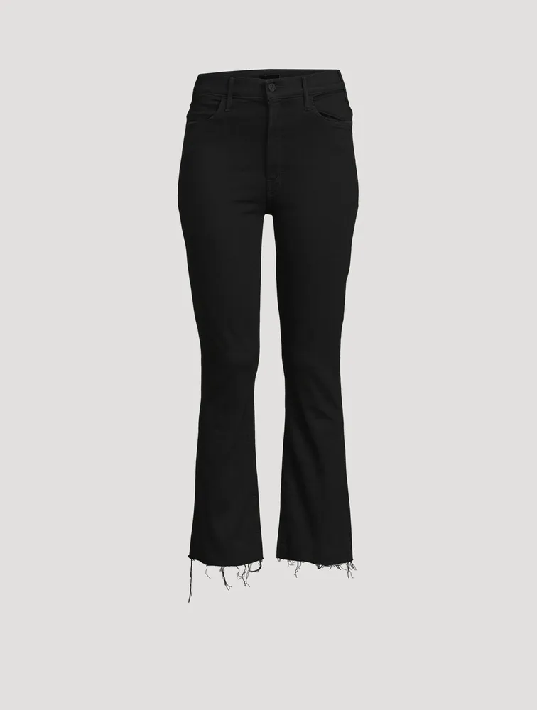 Hustler High-Rise Bootcut Jeans With Fray