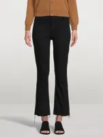 Hustler High-Rise Bootcut Jeans With Fray