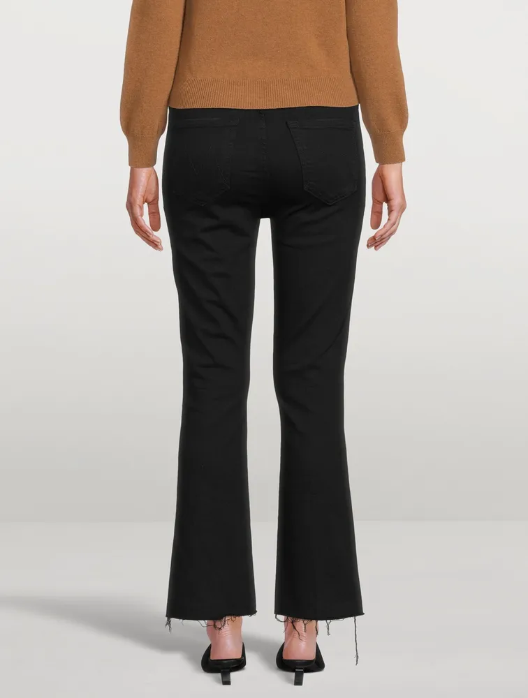 Hustler High-Rise Bootcut Jeans With Fray