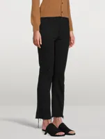 Hustler High-Rise Bootcut Jeans With Fray