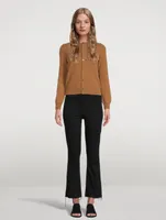 Hustler High-Rise Bootcut Jeans With Fray