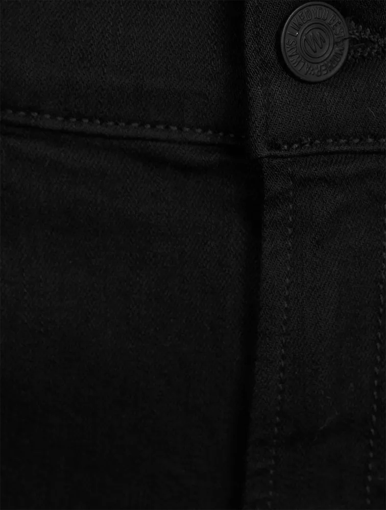 Hustler High-Rise Bootcut Jeans With Fray