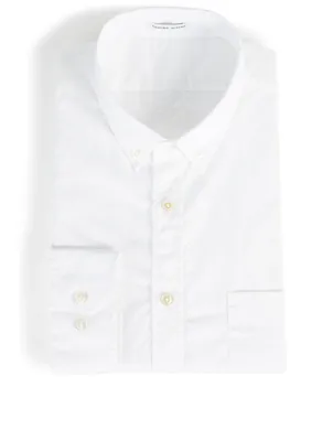 Twisted Poplin Button-Down Shirt