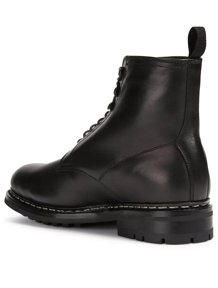 Hetre Odeon Leather Lace-Up Boots
