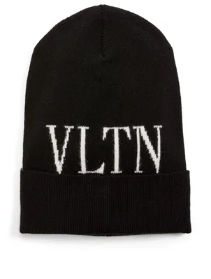 Wool and Cashmere Toque With VLTN Logo