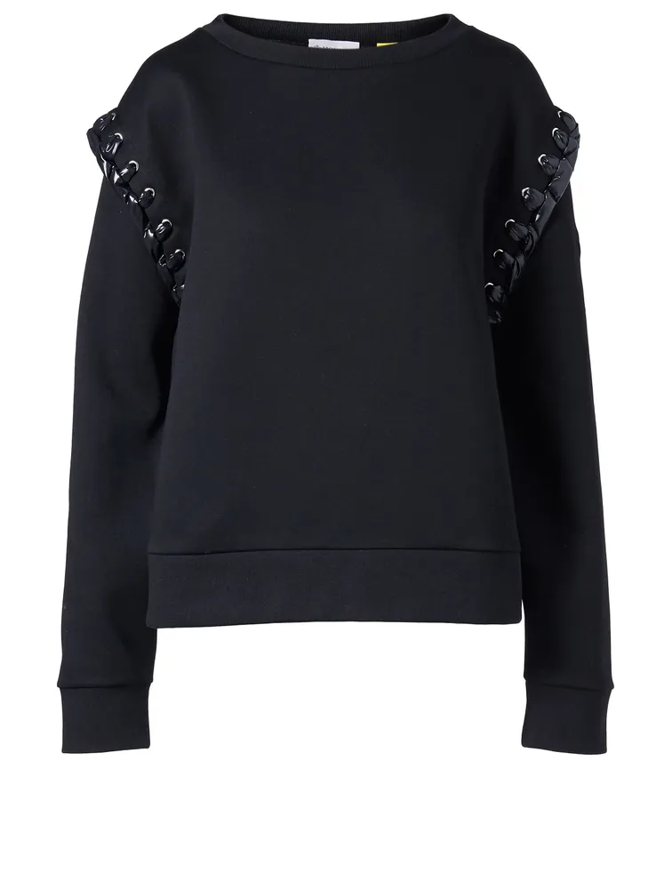 6 Moncler x Noir Lace-Up Sweater