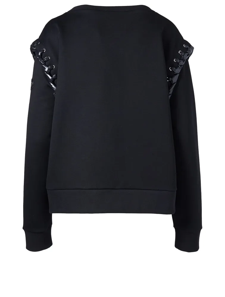 6 Moncler x Noir Lace-Up Sweater