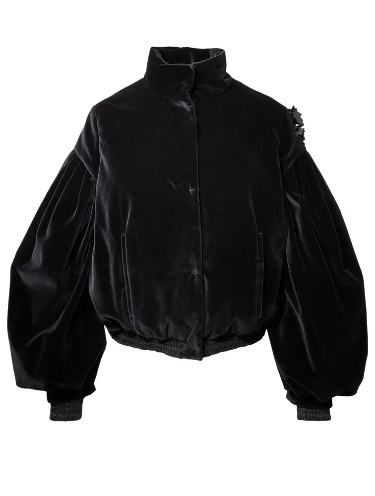 4 Moncler x Simone Rocha Theresa Velvet Bomber Jacket