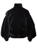 4 Moncler x Simone Rocha Theresa Velvet Bomber Jacket