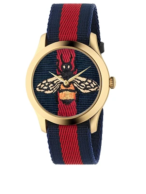 Le Marché des Merveilles Bee Nylon Strap Watch