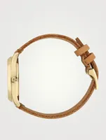 G-Timeless Leather Strap Watch