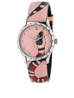 Le Marché Des Merveilles Leather Strap Watch
