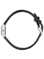G-Frame Steel Lizard Strap Watch With Diamonds