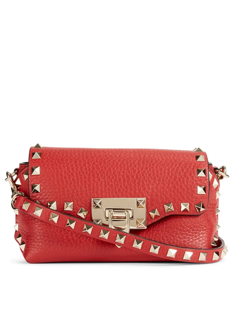 Mini Rockstud Leather Crossbody Bag