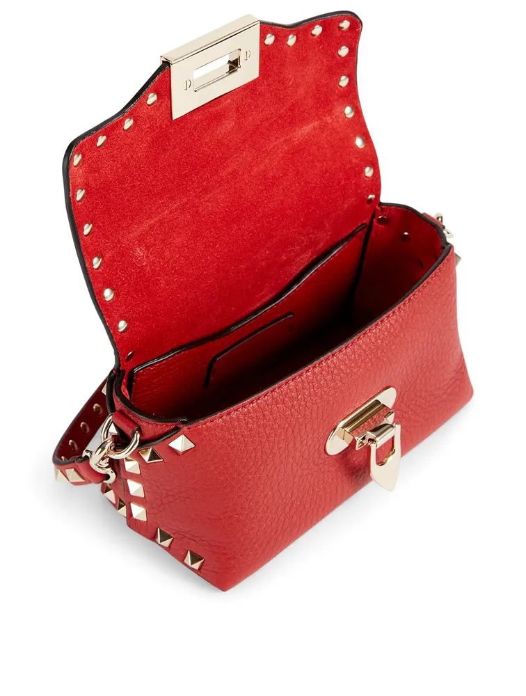 Mini Rockstud Leather Crossbody Bag