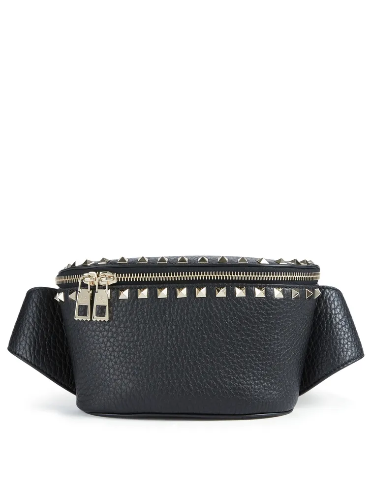 Rockstud Leather Belt Bag