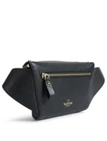 Rockstud Leather Belt Bag