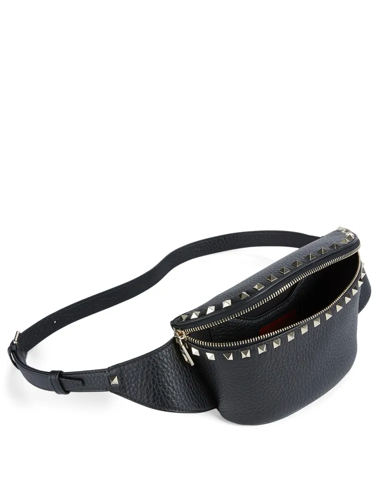 Rockstud Leather Belt Bag