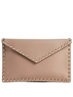 Large Rockstud Leather Pouch