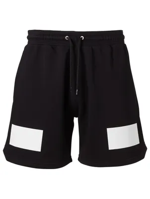 Drawstring Shorts With Reflective Trim