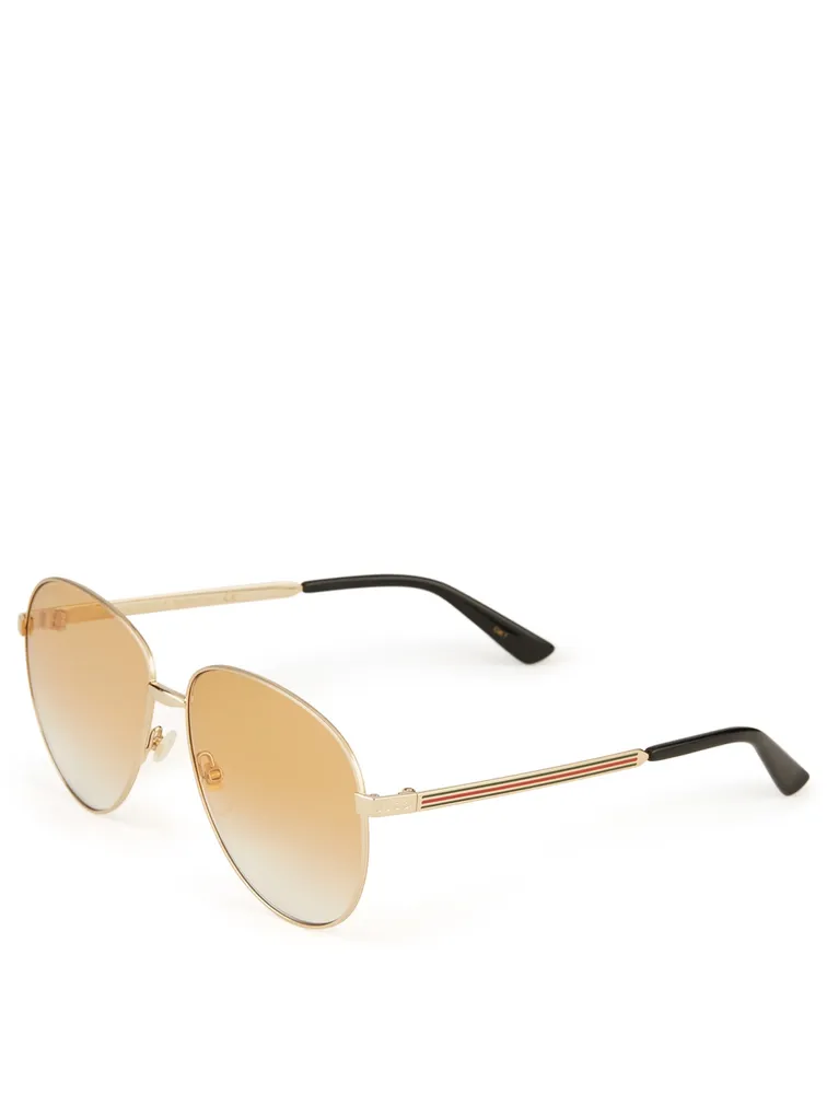 Aviator Sunglasses With Web