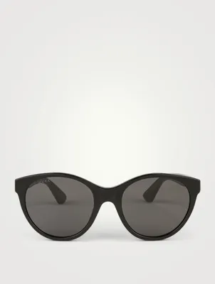 Cat Eye Sunglasses With Crystals